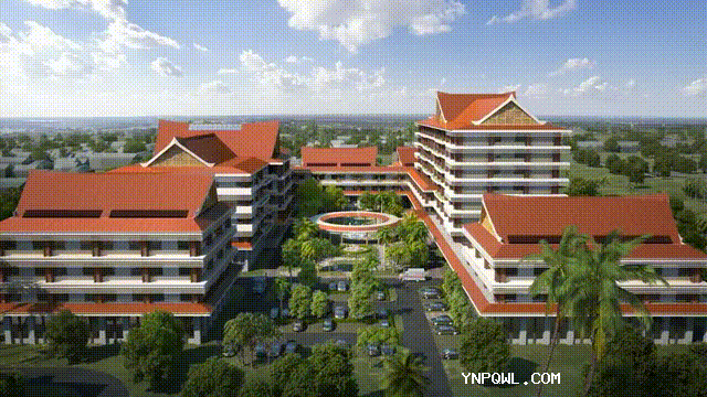 授老撾瑪霍索綜合醫院項目的二期工程材料，通過中老鐵路