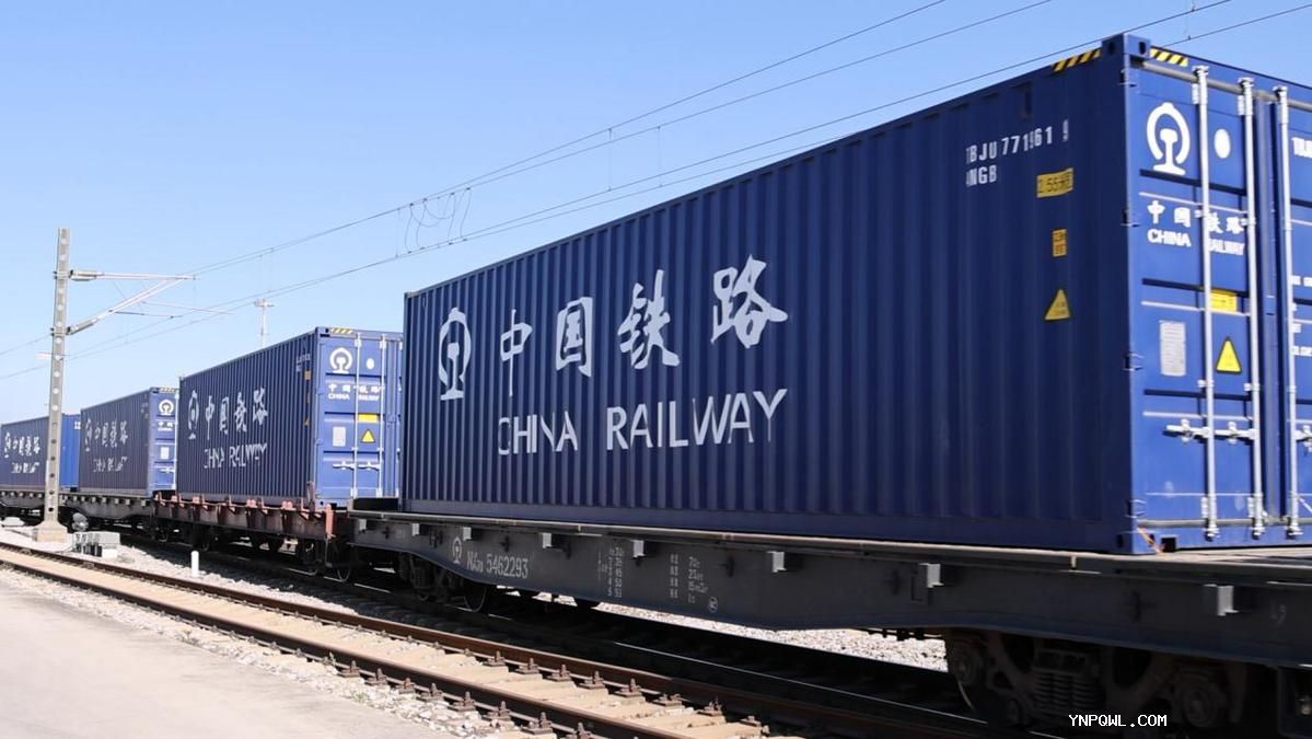 今年一季度中老鐵路進出口貨物量和貨值增長